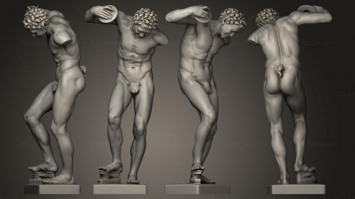 Статуи античные и исторические (Сатир танцует, STKA_0583) 3D модель для ЧПУ станка